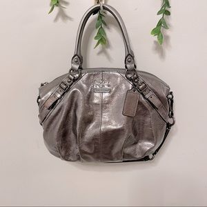 COACH Metallic Silver Sophia Satchel Shoulder Bag # H1020-15960